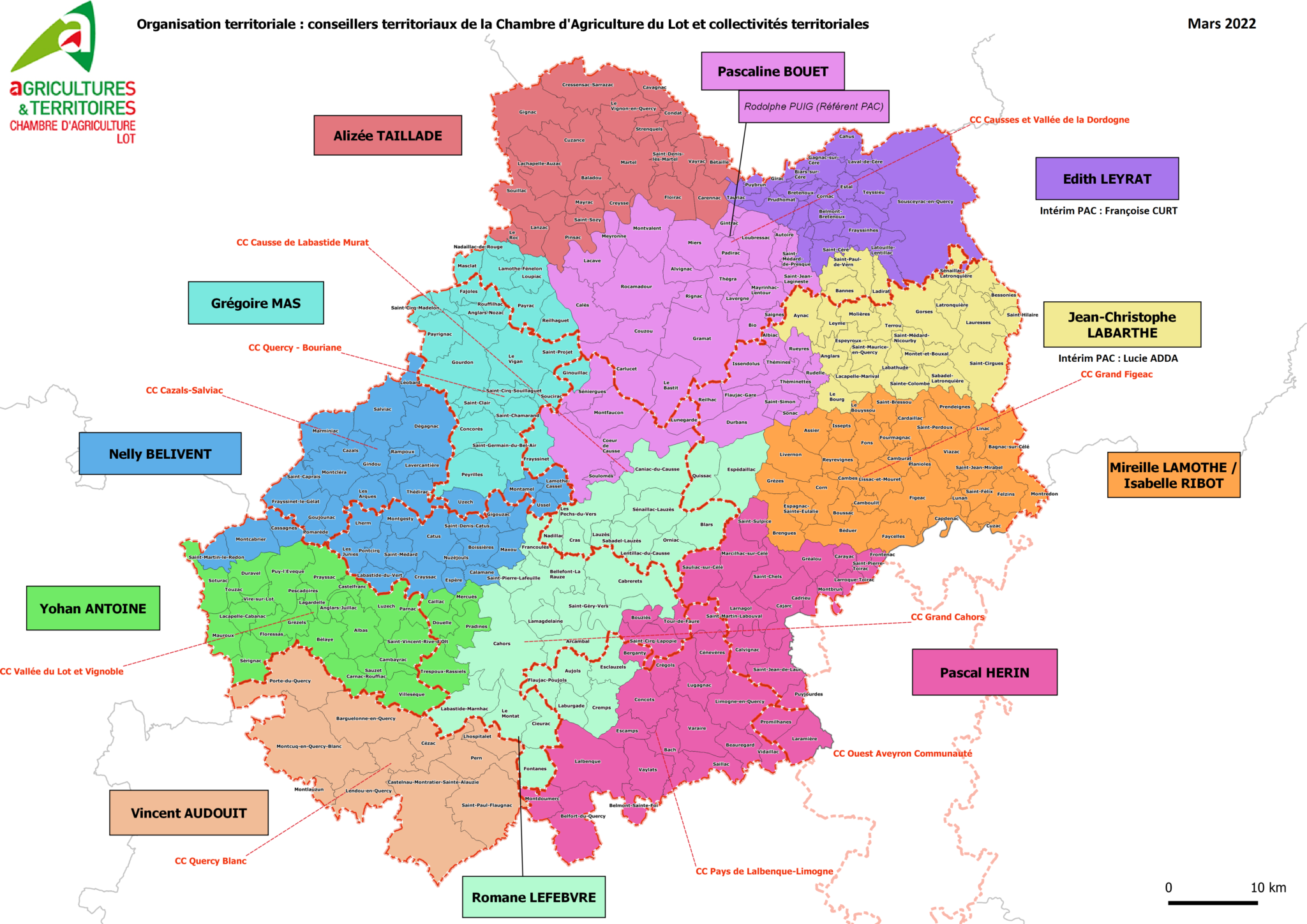 Chambre d’agriculture Une nouvelle carte des territoires
