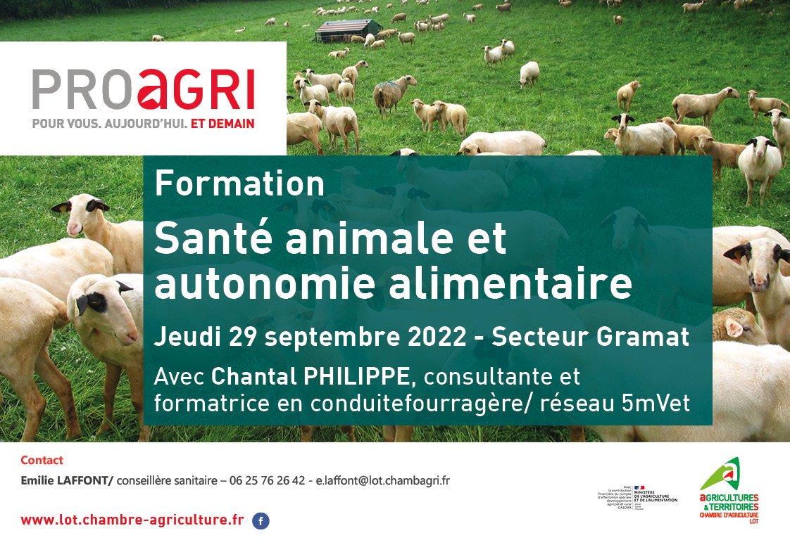 Formation&nbsp;: Santé animale et autonomie alimentaire