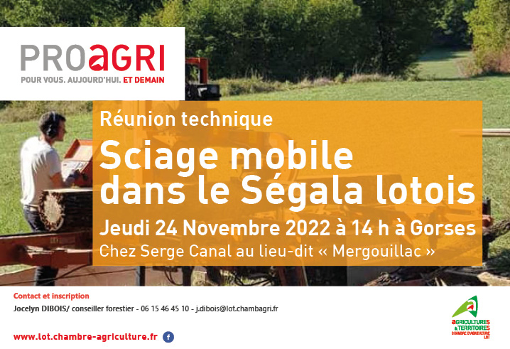 Réunion technique sur le sciage mobile dans le Ségala lotois