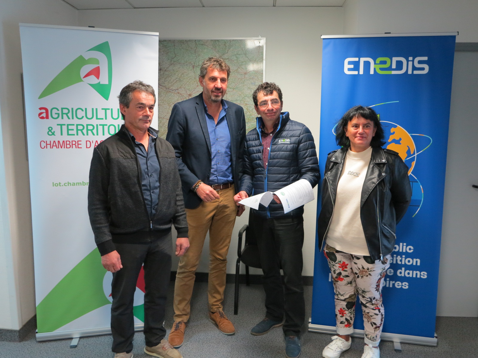 Chambre d’agriculture, Fdsea&nbsp;: Une convention de partenariat avec Enedis
