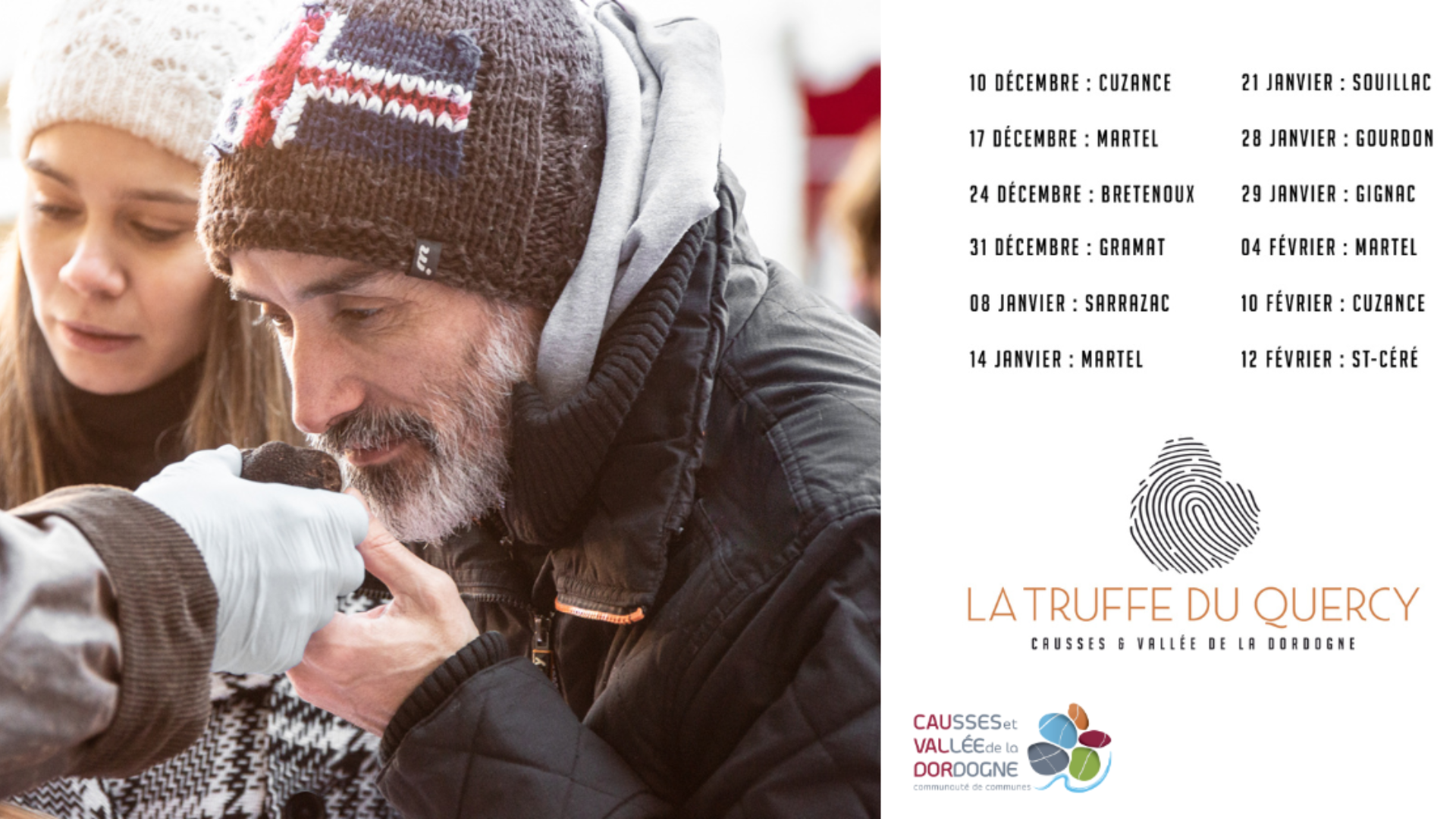 Les marchés aux truffes sur le territoire de Cauvaldor