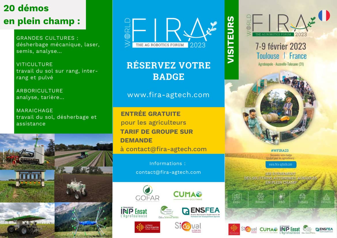 30 robots dans les champs au World FIRA 2023&nbsp;: la plus grande zone de démos et expo de solutions autonomes agricoles au monde