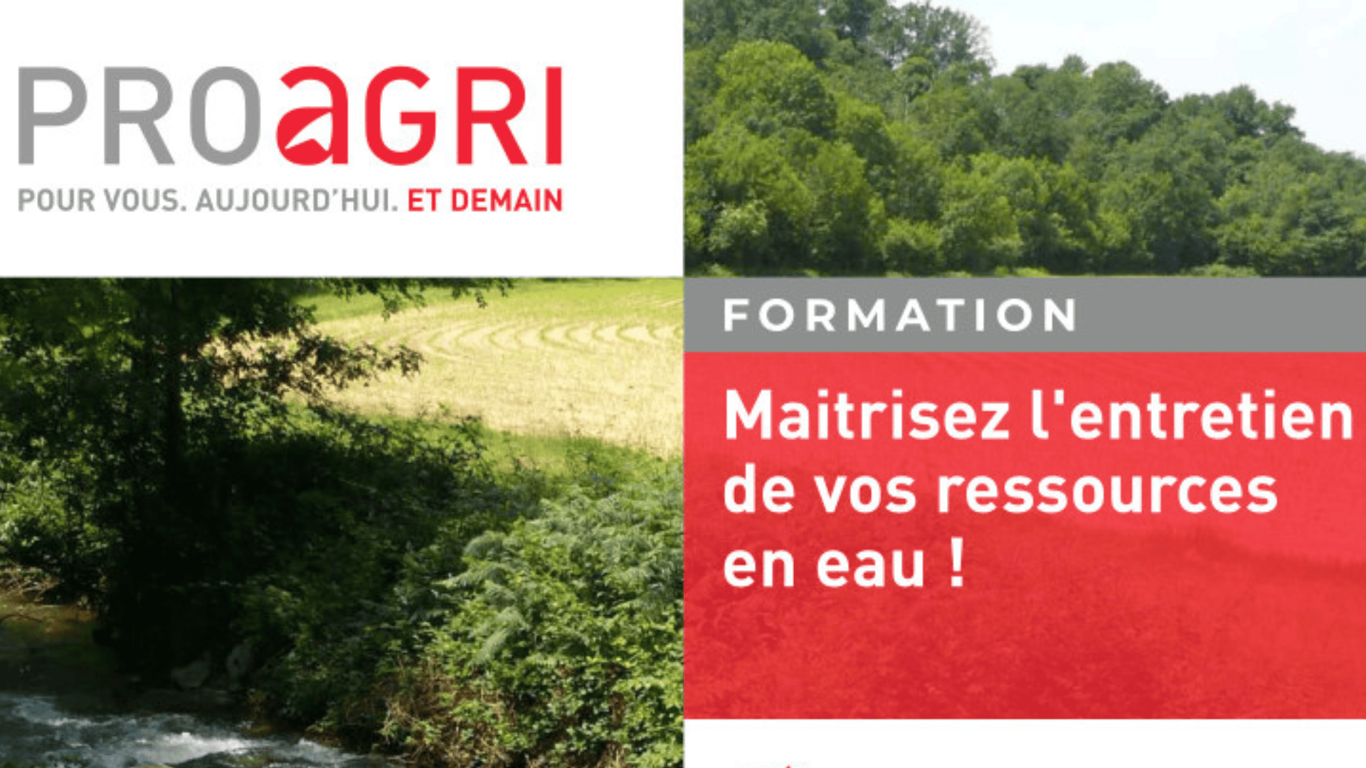 Formation le 20 février&nbsp;: Maîtriser l&rsquo;entretien de vos ressources en eau