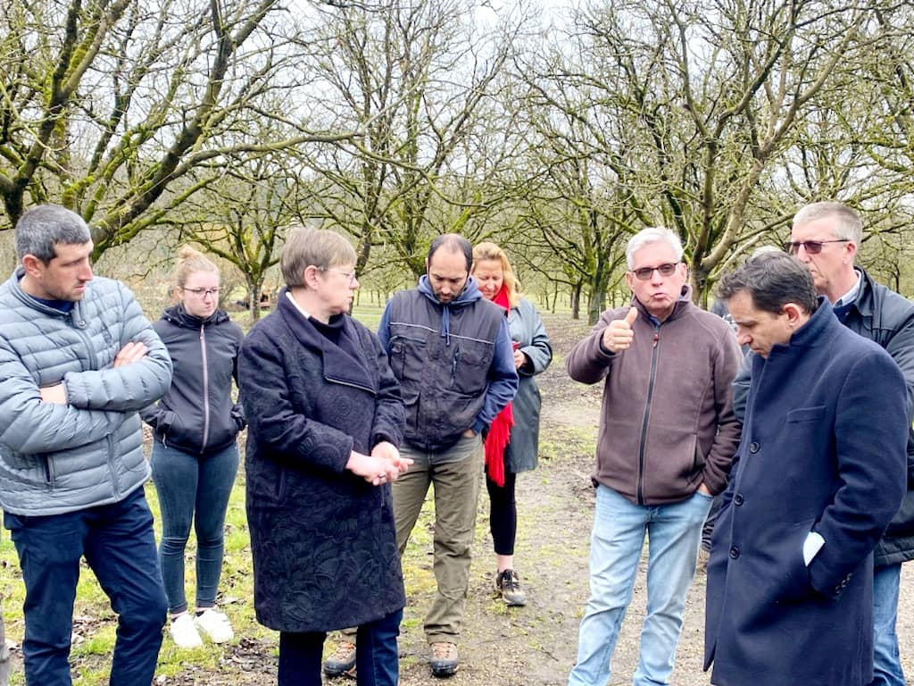 Journée de visite organisée par la Chambre d&rsquo;agriculture sur le terrain pour la préfète du Lot.