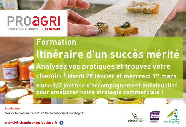 Formation&nbsp;: « Itinéraire d&rsquo;un succès mérité », les 28 février et 01 mars.