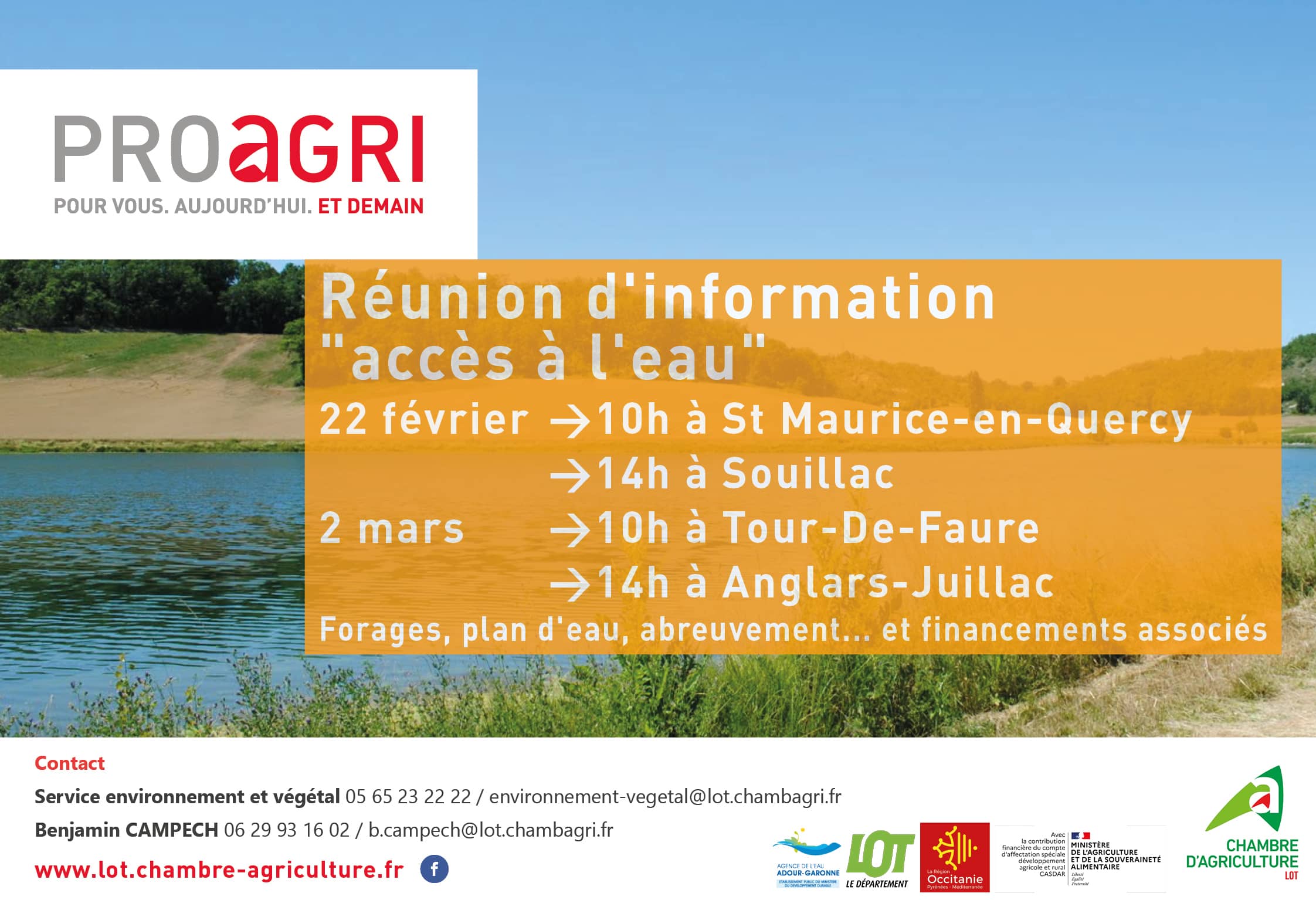 Réunion d&rsquo;information « accès à l&rsquo;eau »