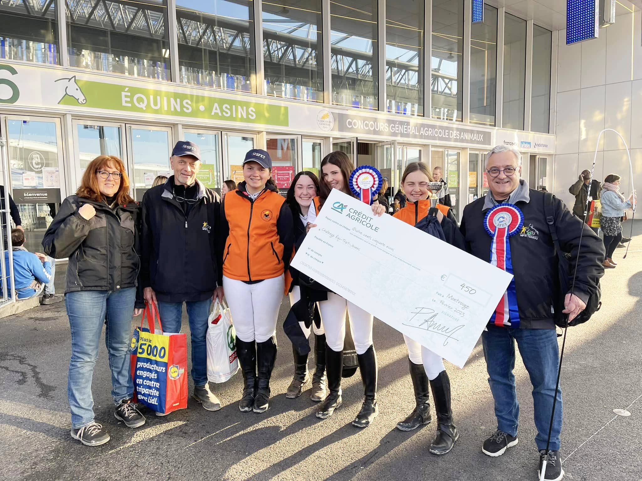 Equi-trait jeunes 2023&nbsp;: L’équipe de la MFR Terrou médaille d’argent