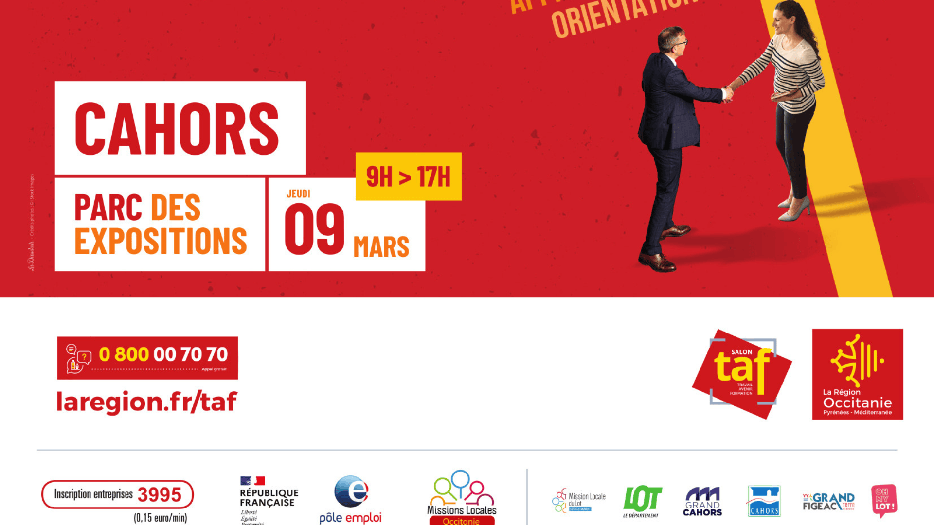 Salon TAF à Cahors ce 9 mars