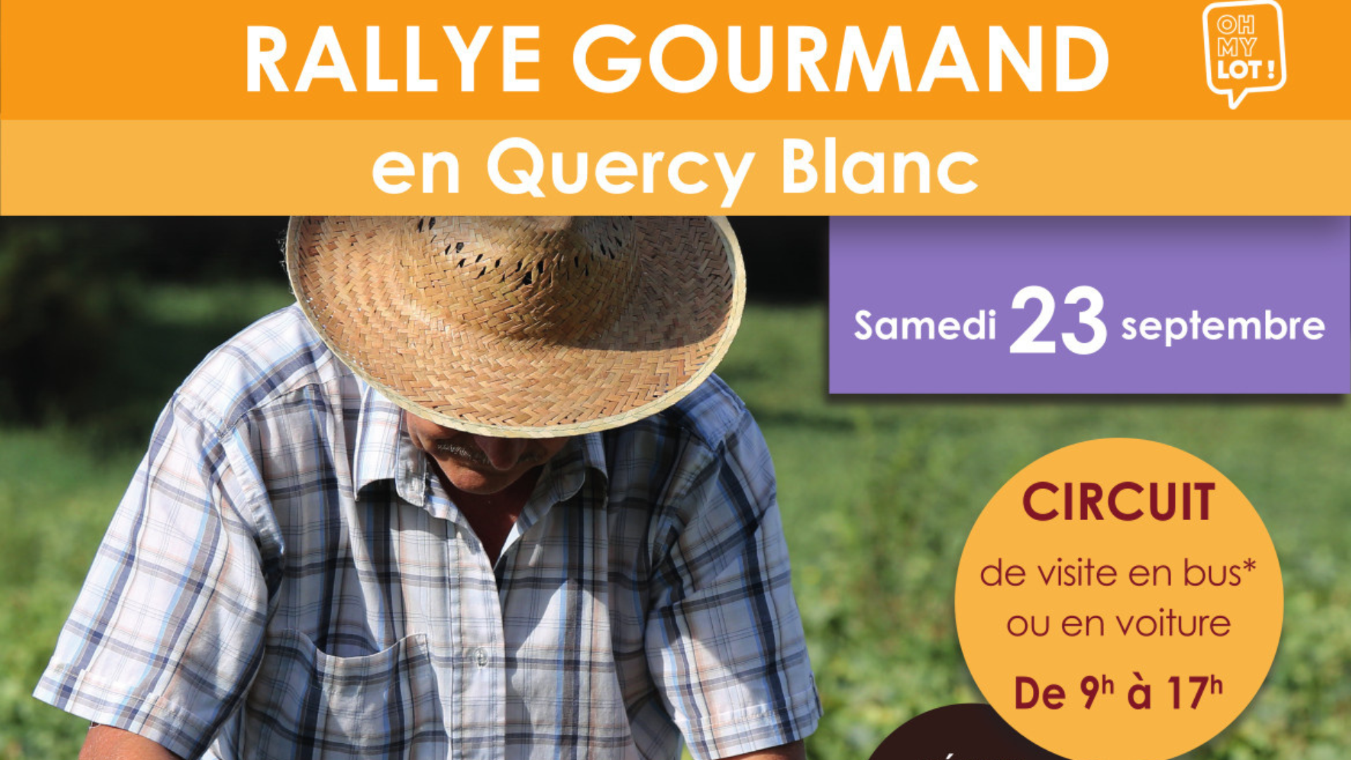 23 septembre&nbsp;: Rallye Gourmand en Quercy Blanc