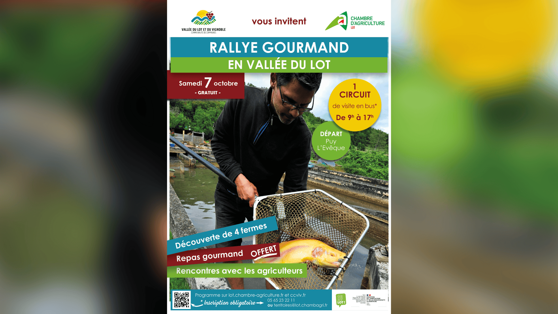 Rallye Gourmand en Vallée du Lot samedi 7 octobre de 9h à 17h