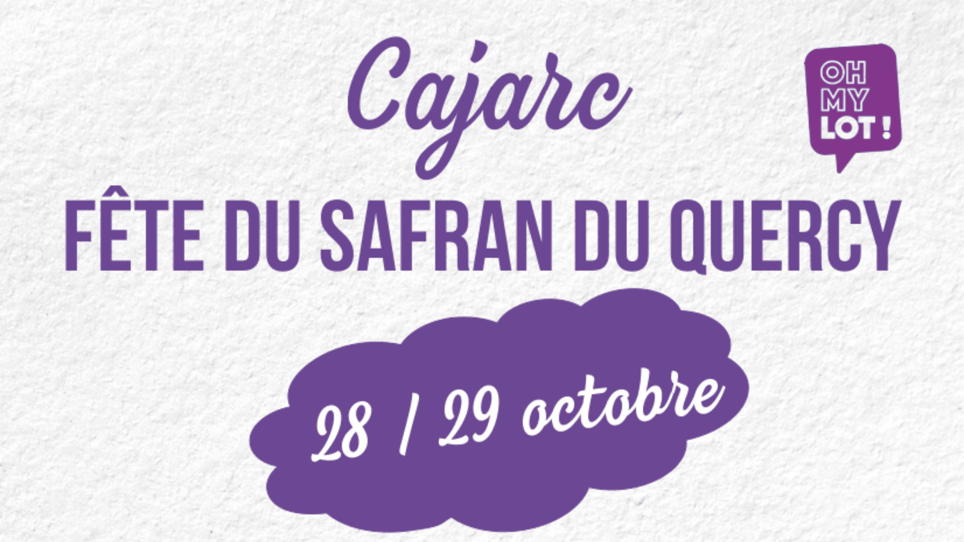 Cajarc&nbsp;: Fête du Safran du Quercy les 28 et 29 octobre