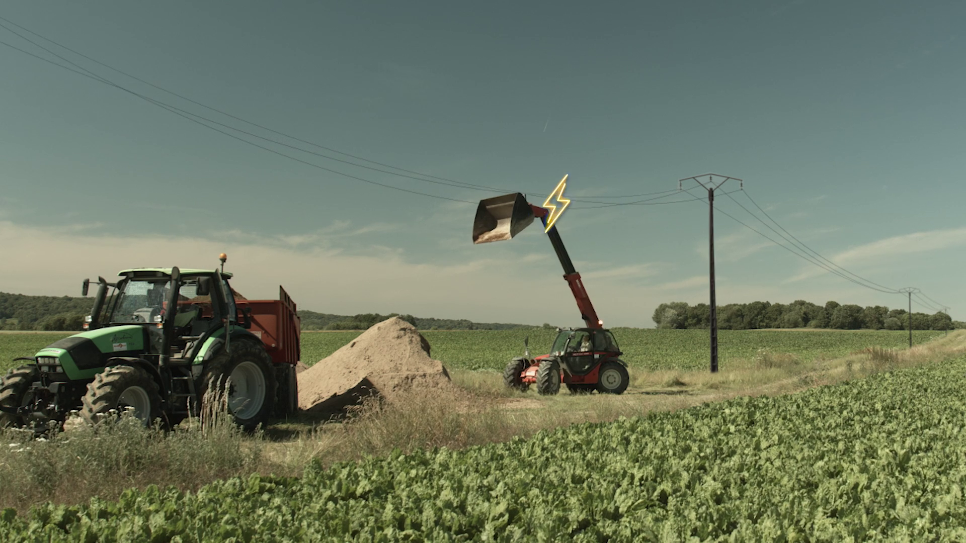 Travaux à proximité de lignes électriques&nbsp;: Protégez-vous.