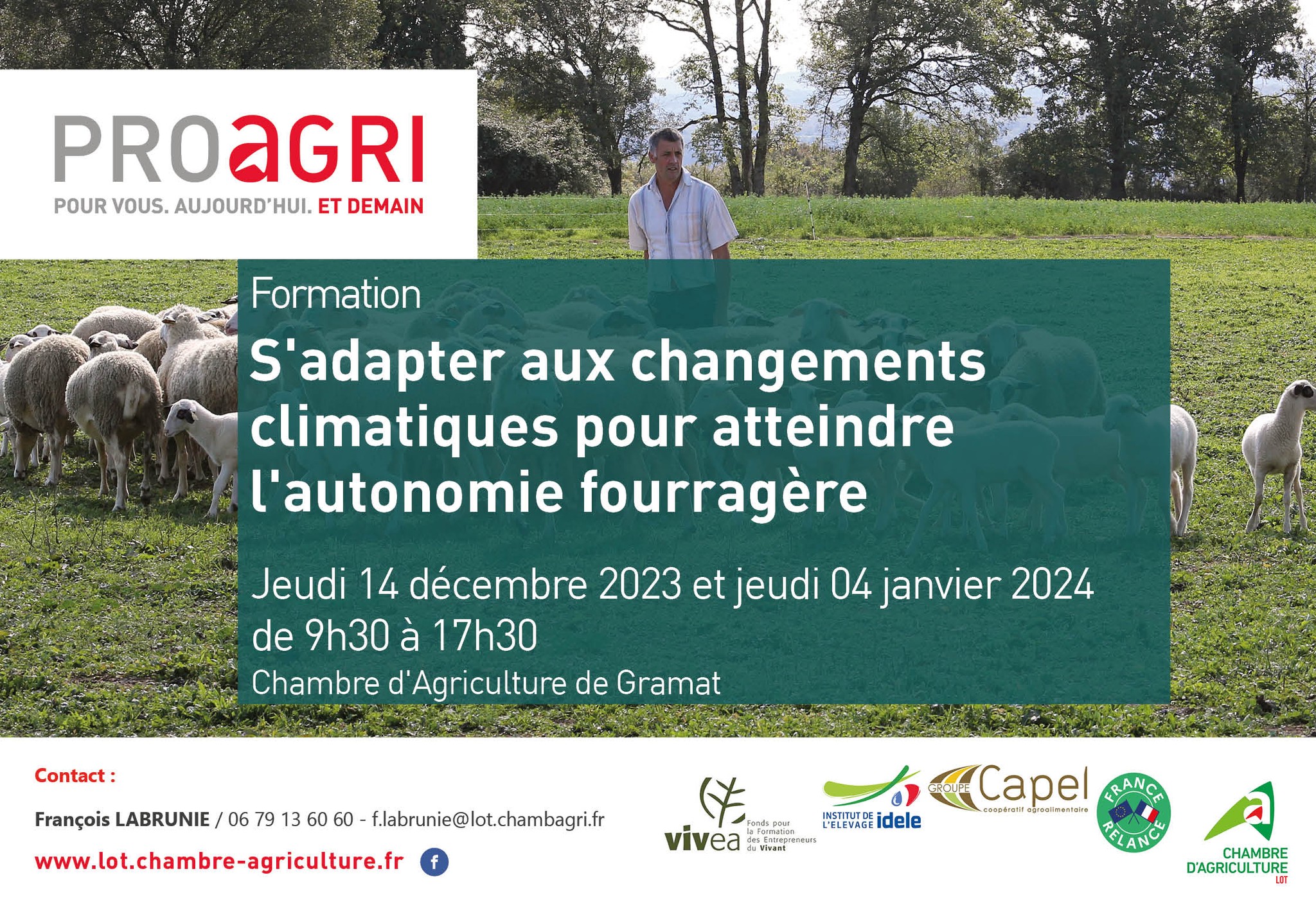 S&rsquo;adapter aux changements climatiques pour atteindre l&rsquo;autonomie fourragère