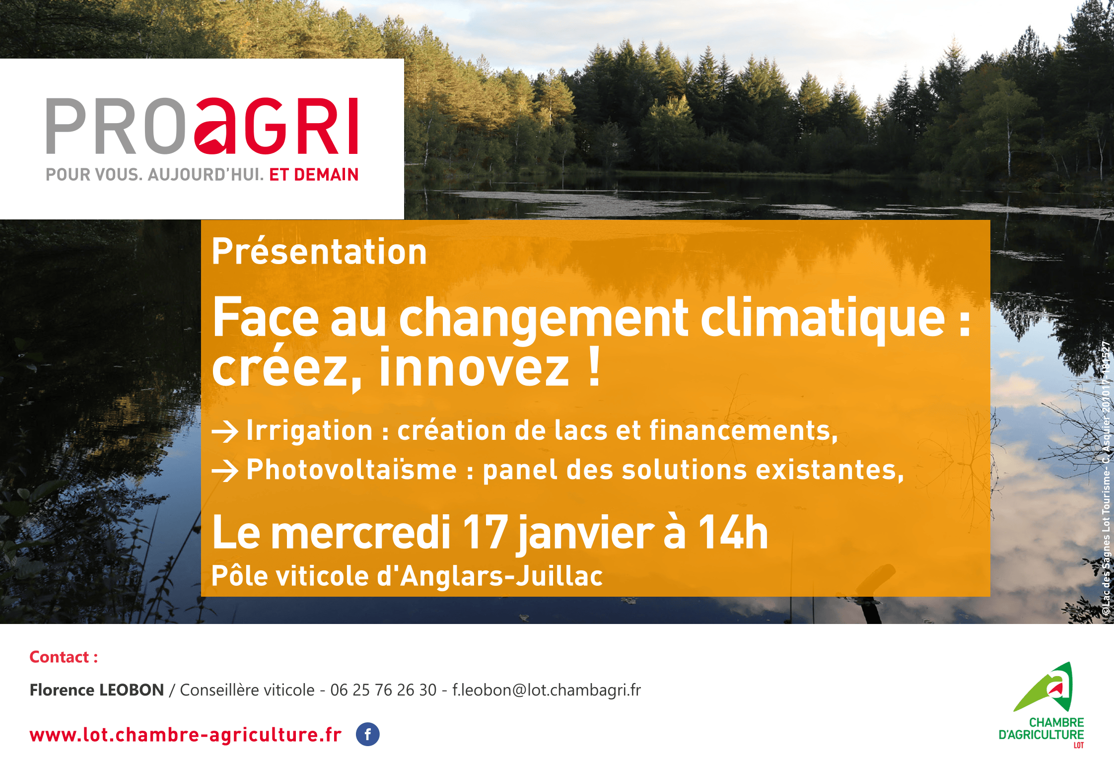 Face au changement climatique&nbsp;: créez, innovez&nbsp;! le 17 janvier