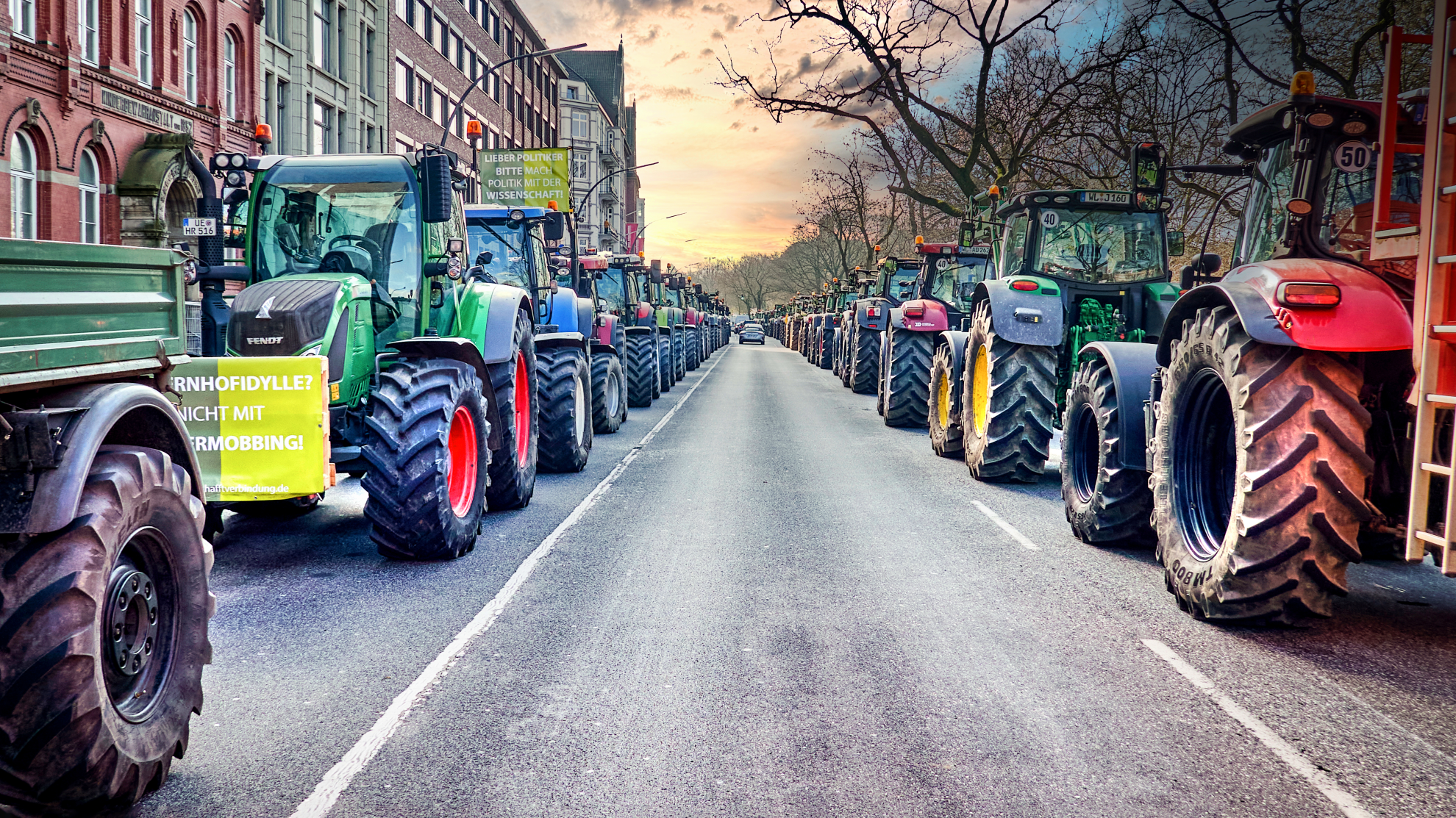 Des manifestations agricoles massives en Allemagne