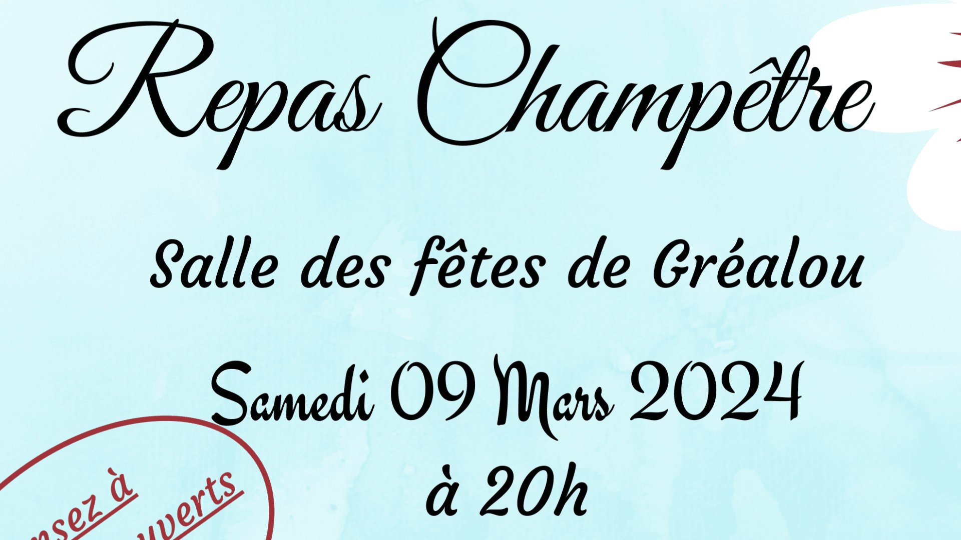 Jeunes Agriculteurs&nbsp;: Repas Champêtre le 9 mars à Gréalou