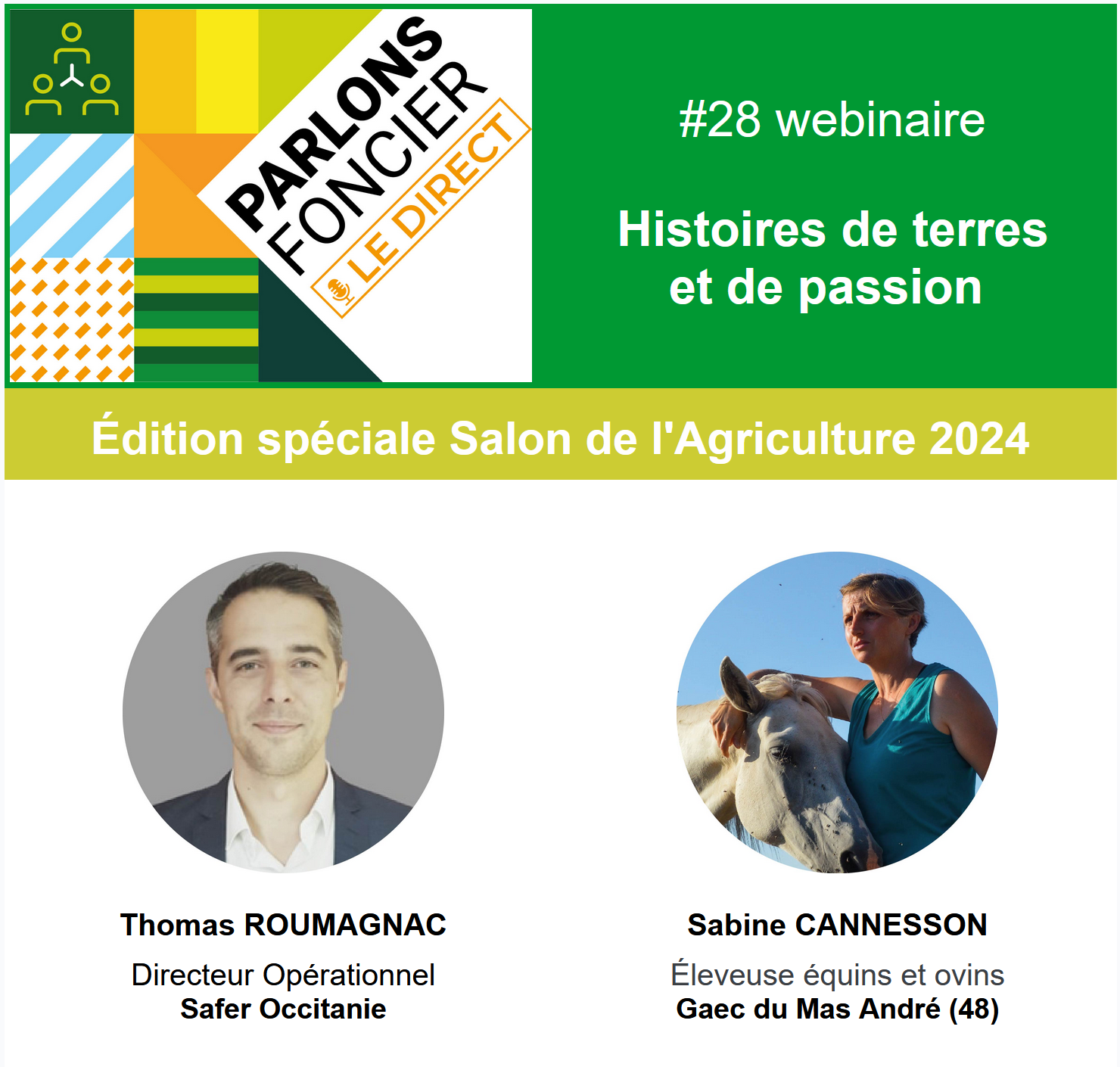 Parlons Foncier – le direct – 29 février – Edition spéciale Salon de l&rsquo;agriculture 2024