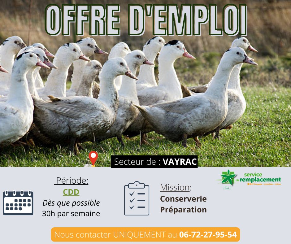 Offre d’emploi&nbsp;: Conserverie Préparation