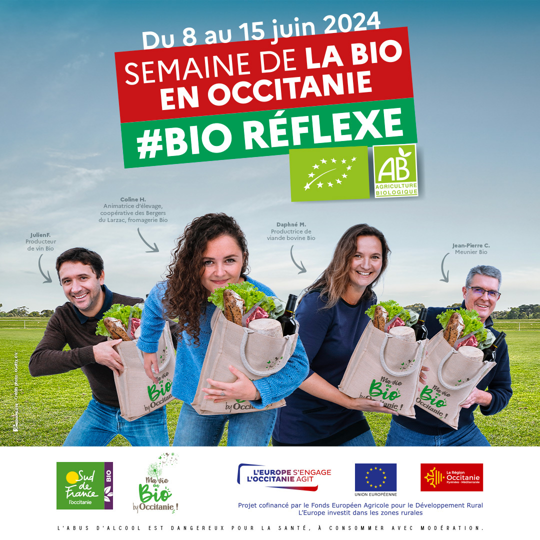 La Semaine de la Bio en Occitanie&nbsp;: un rendez-vous incontournable en Occitanie du 8 au 15 juin 2024