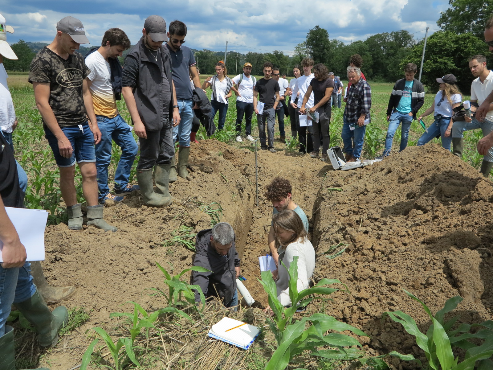 Girac&nbsp;: Les conseillers des Chambres en visite sur une ferme Ogaya