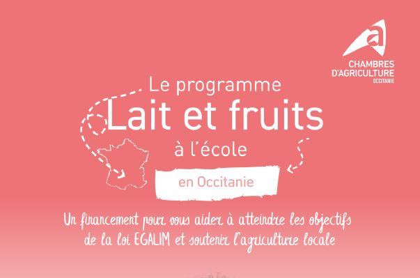 Le programme Lait et fruits à l école pour favoriser une alimentation de qualité auprès des élèves et soutenir l&rsquo;agriculture locale.