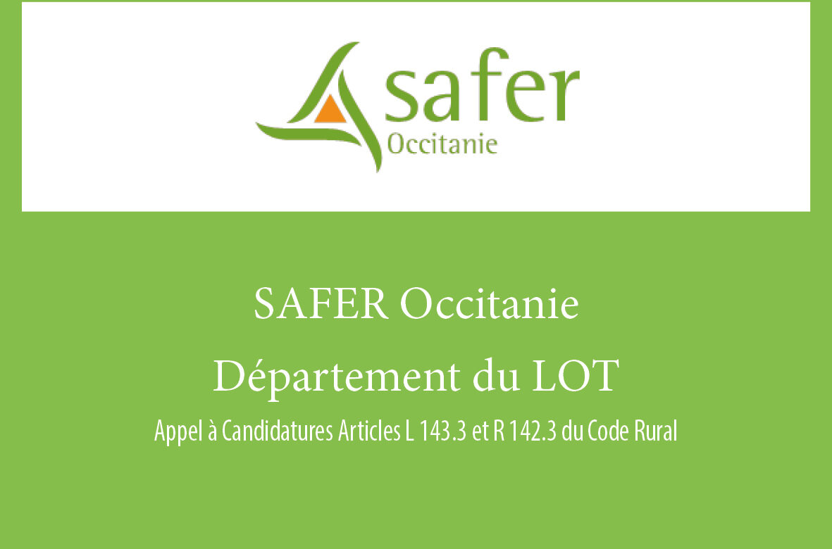 Appel à Candidature Safer Occitanie – Lundi 2 février 2026