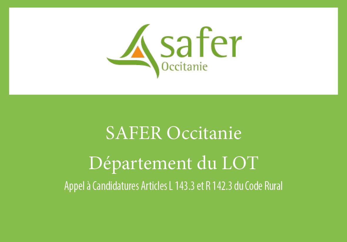 Appel à Candidature Safer Occitanie – Lundi 2 février 2026