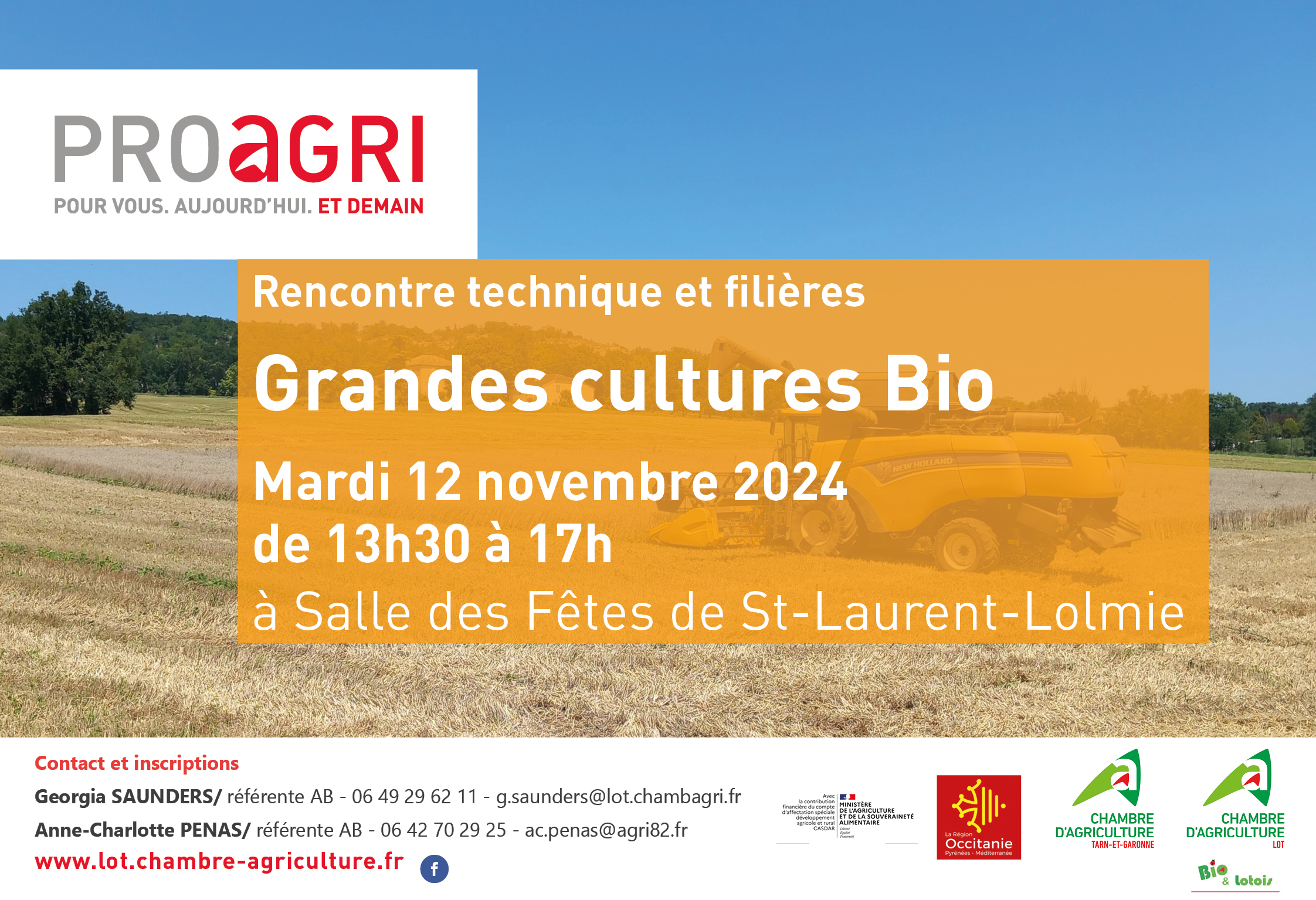 Rencontre technique&nbsp;: Grandes cultures Bio