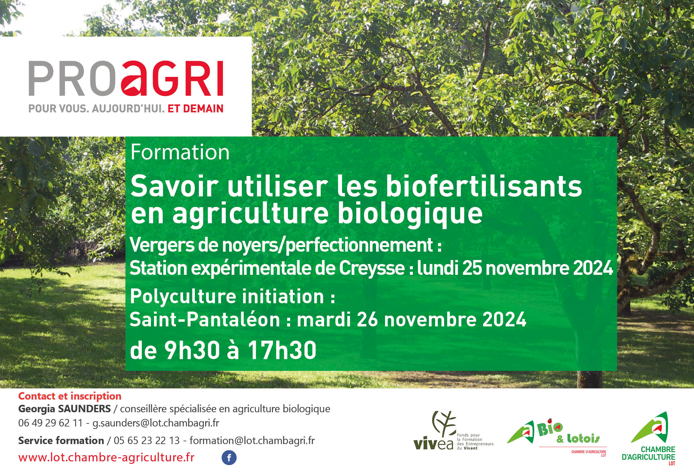 Formations&nbsp;: savoir utiliser les biofertilisants en agriculture biologique