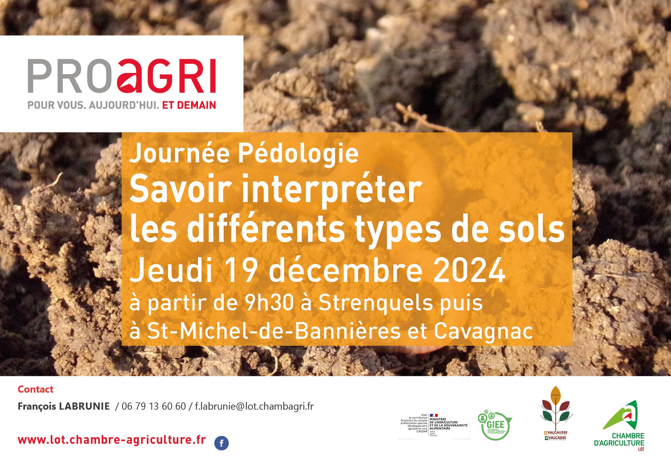 Journée Pédologie dans le Lot – Venez explorer les sols avec nous&nbsp;!