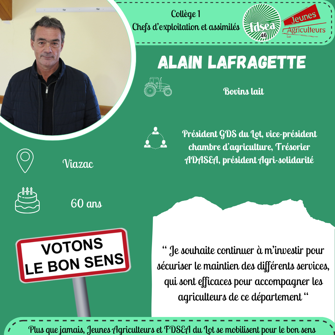 Candidats&nbsp;: portrait d&rsquo;Alain Lafragette