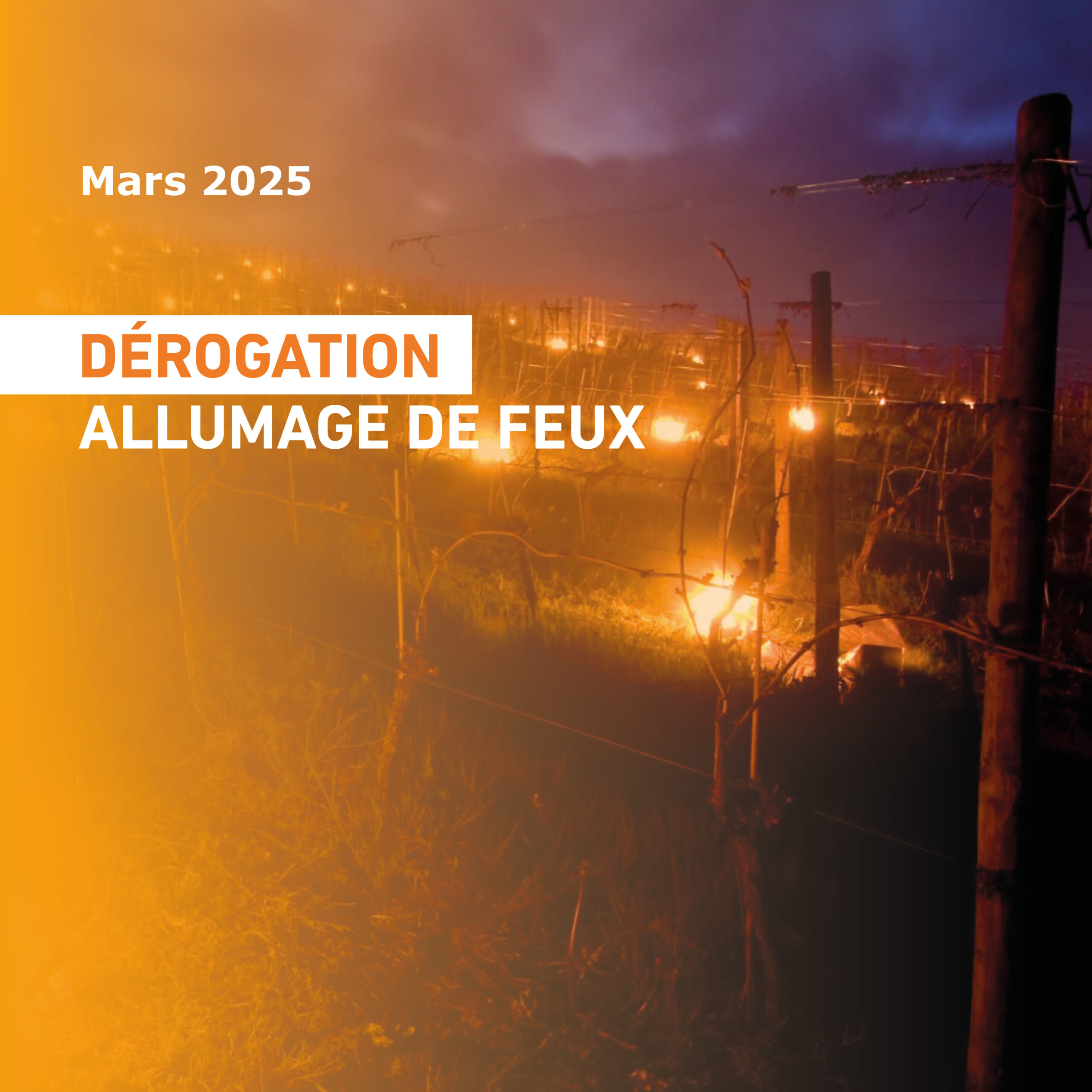 Dérogation exceptionnelle d&rsquo;allumage de feux