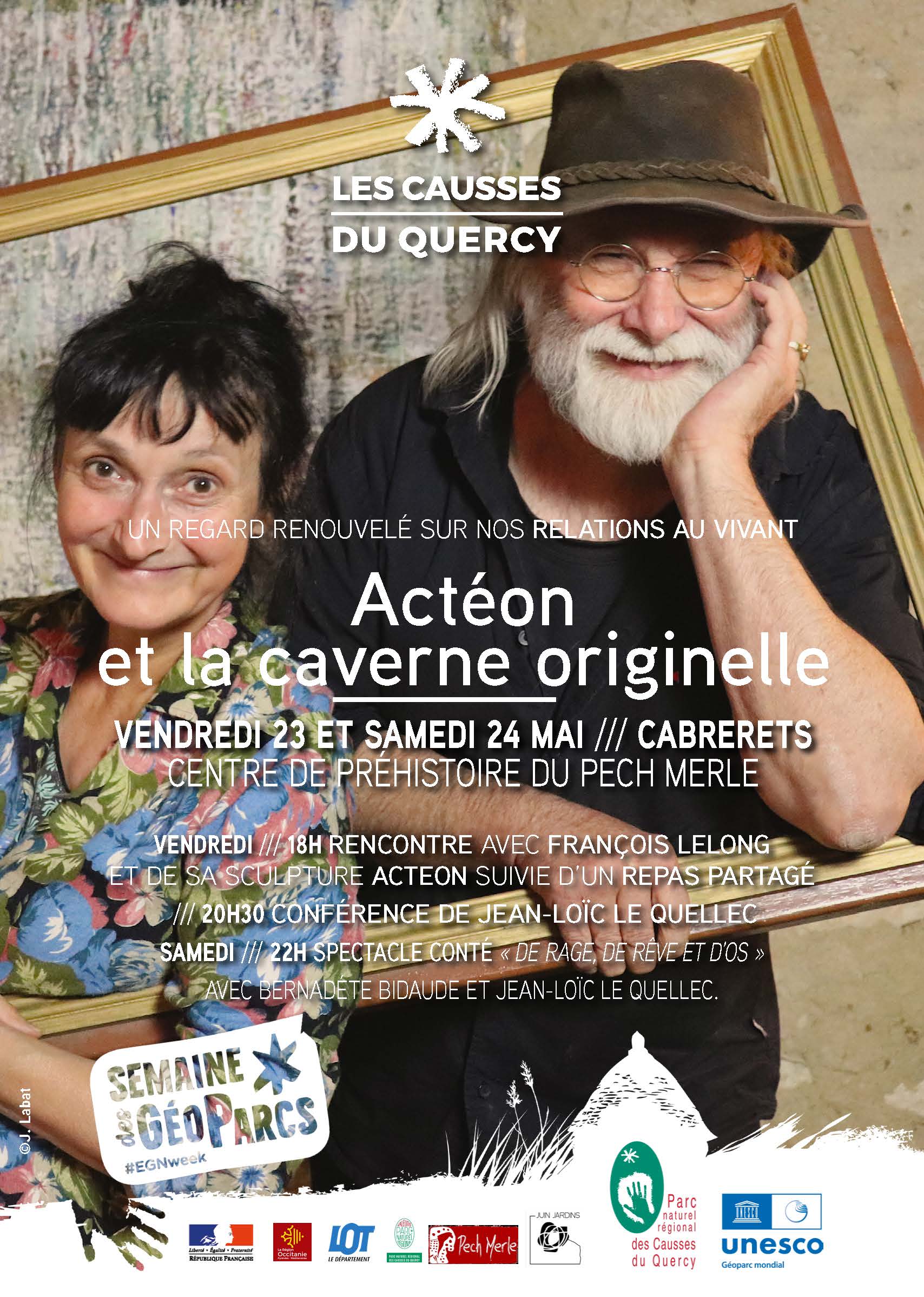 «&nbsp;Actéon et la caverne originelle&nbsp;»  A CABRERETS LES 23 ET 24 MAI