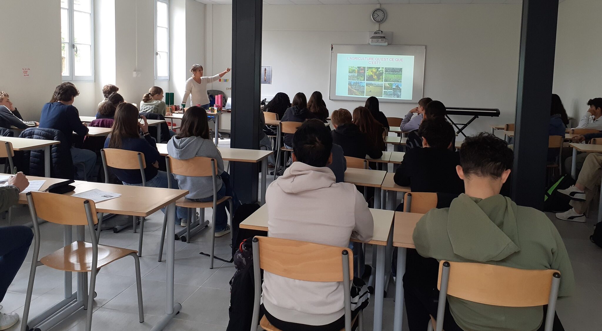 Sensibilisation aux métiers agricoles au collège de Montcuq