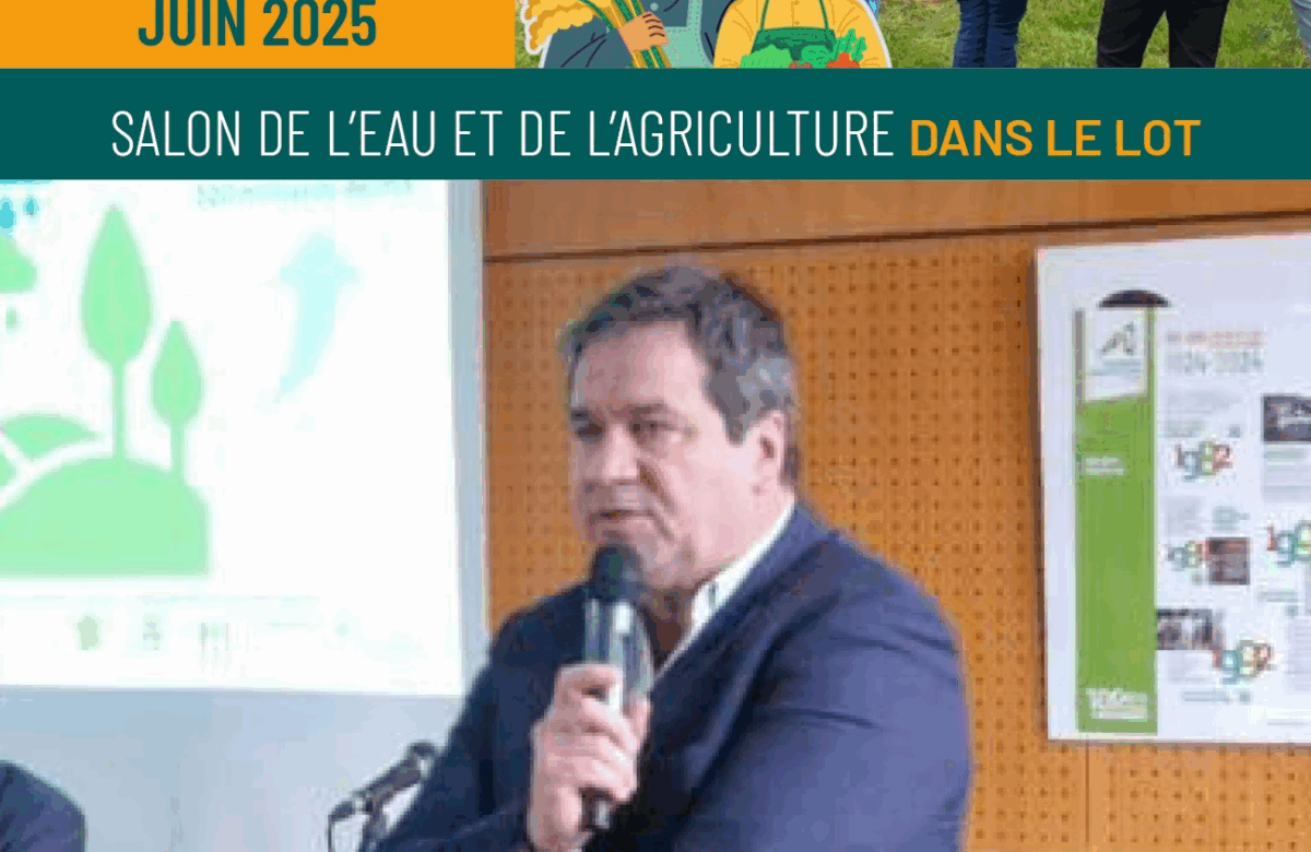 Prise de parole&nbsp;: Éric Frétillière, président des Irrigants de France, au Salon de l’Eau à Vaylats