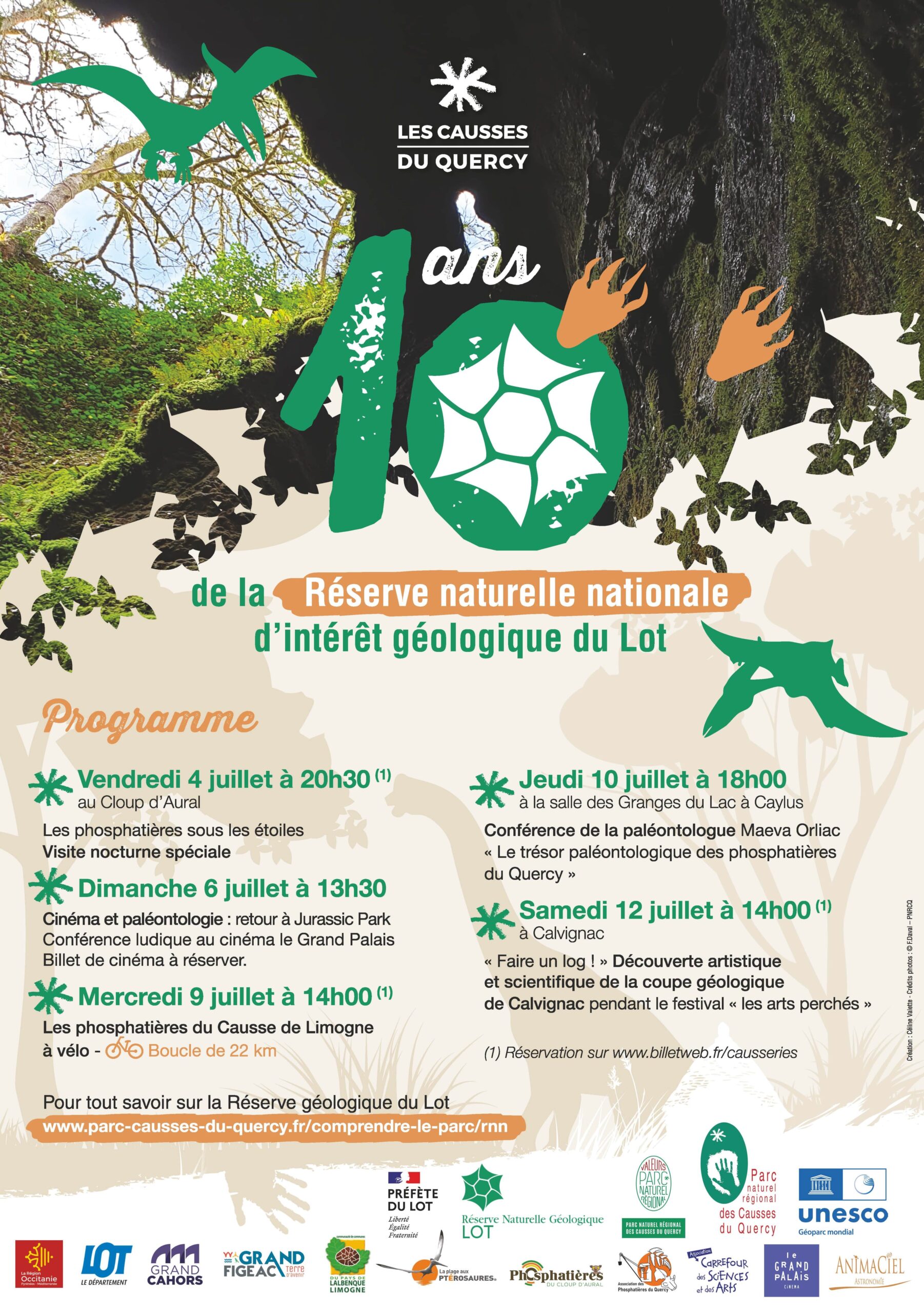 10 ans de la Réserve naturelle nationale d’intérêt géologique du Lot&nbsp;: un été pour célébrer un patrimoine exceptionnel