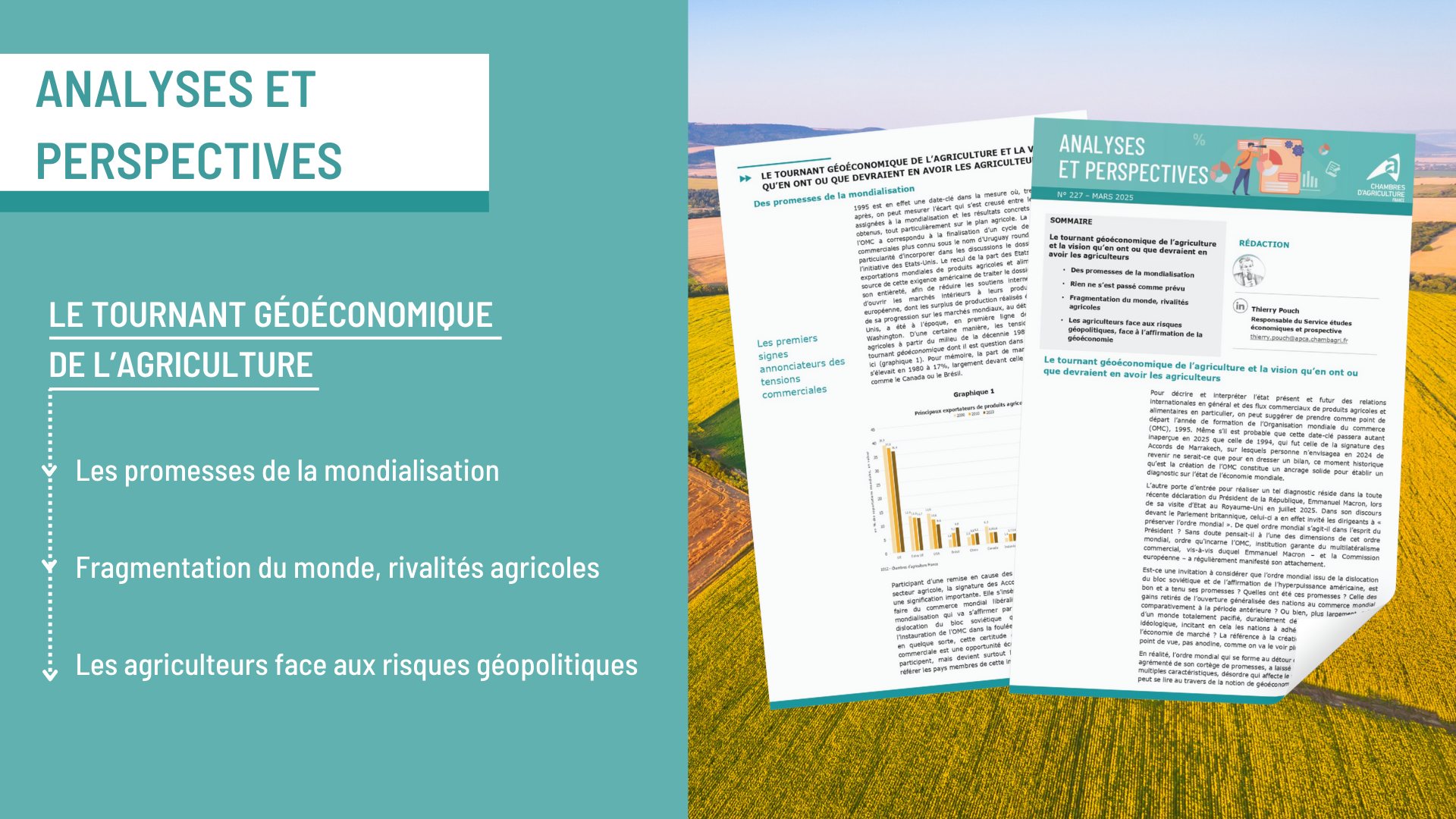 Études économiques&nbsp;: analyses et perspectives