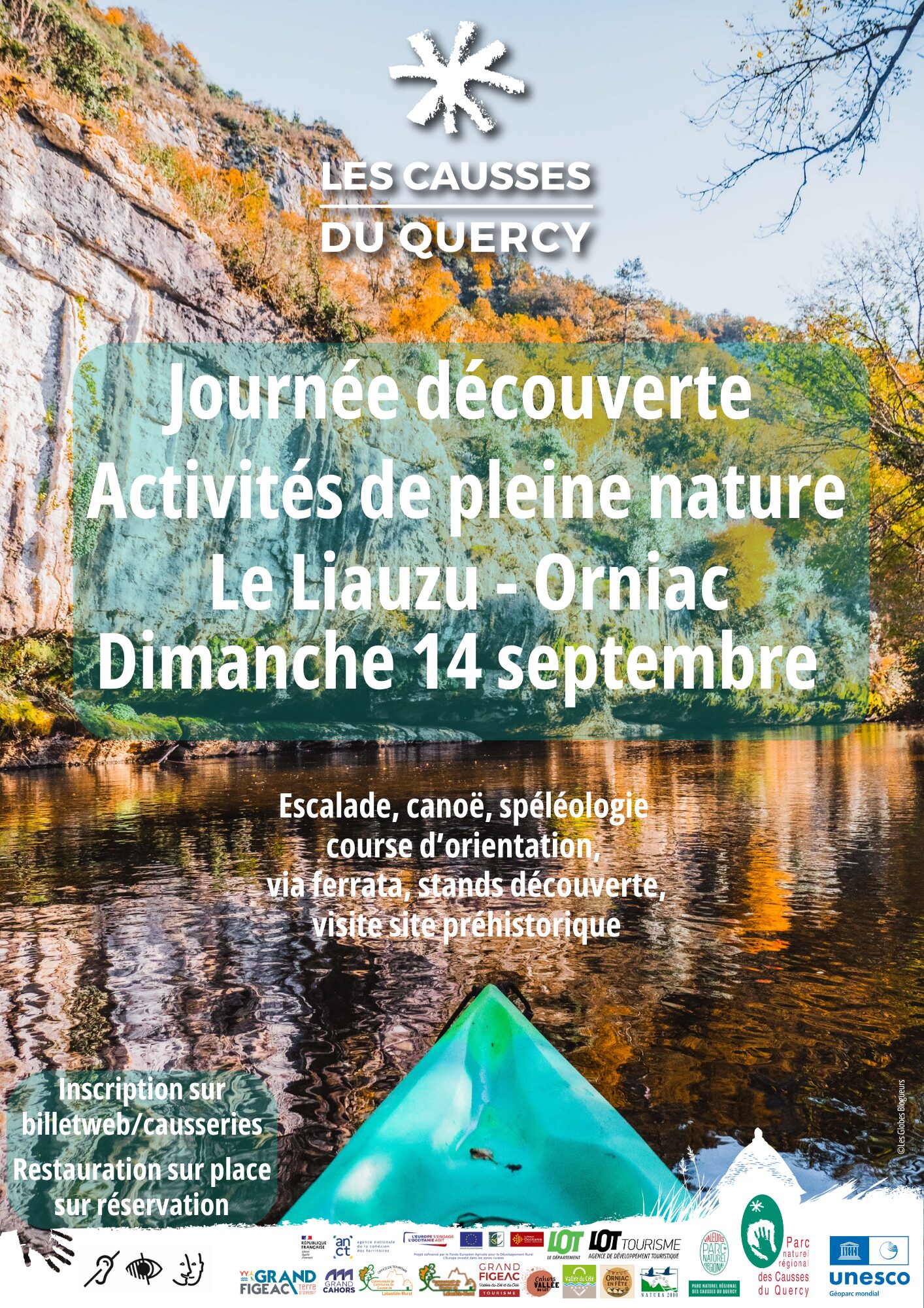 Journée découverte activités de pleine nature en vallée du Célé&nbsp;!