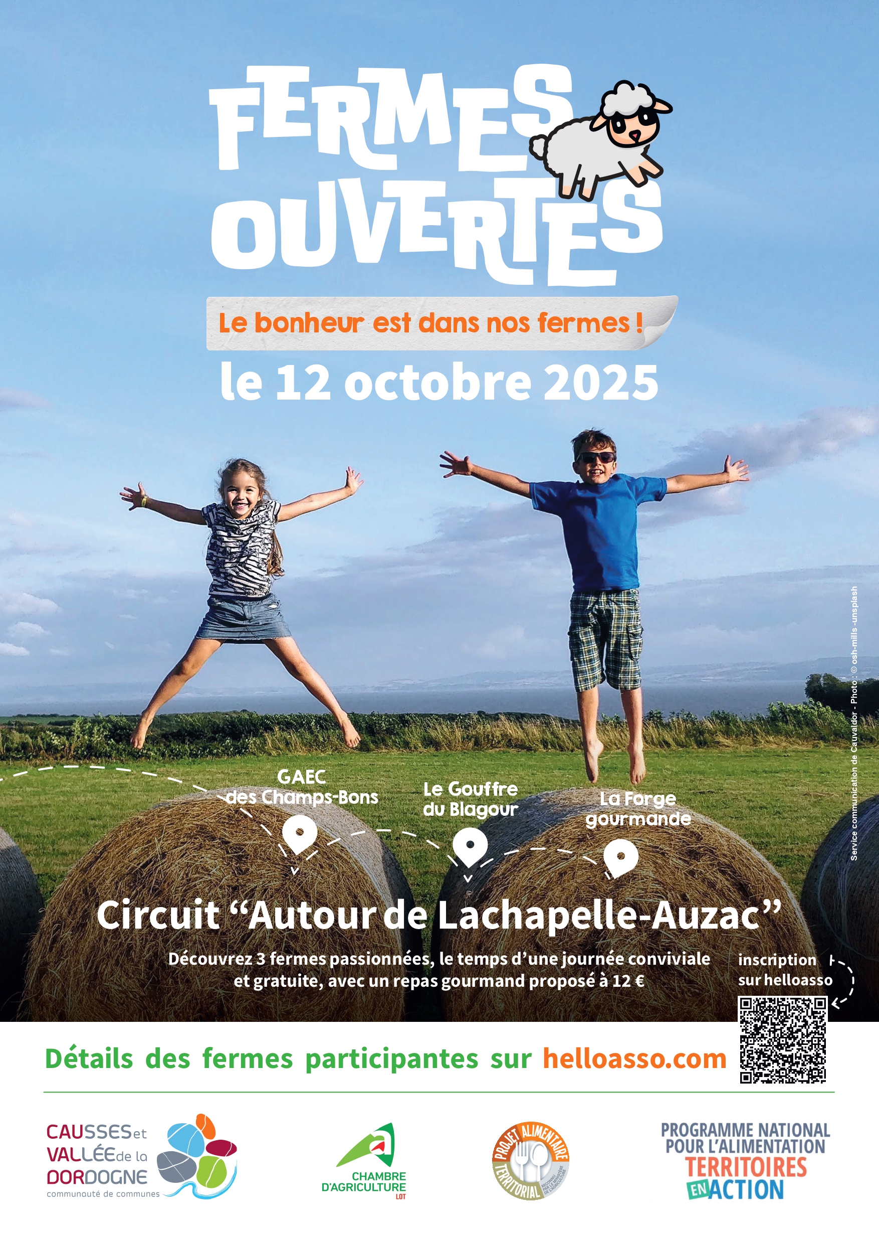 Le bonheur est dans nos fermes, le 12 octobre autour de Lachapelle-Auzac