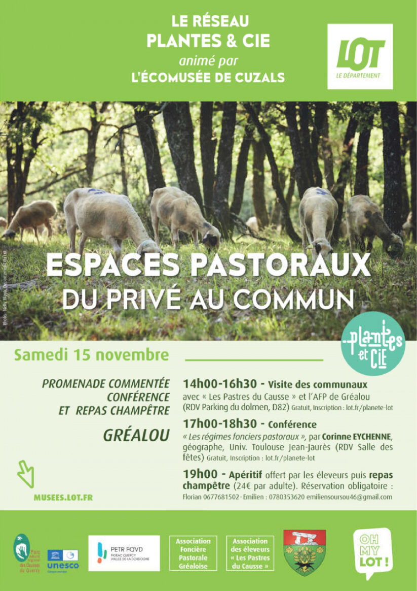 Balade découverte des paysages des communaux de Gréalou et conférence