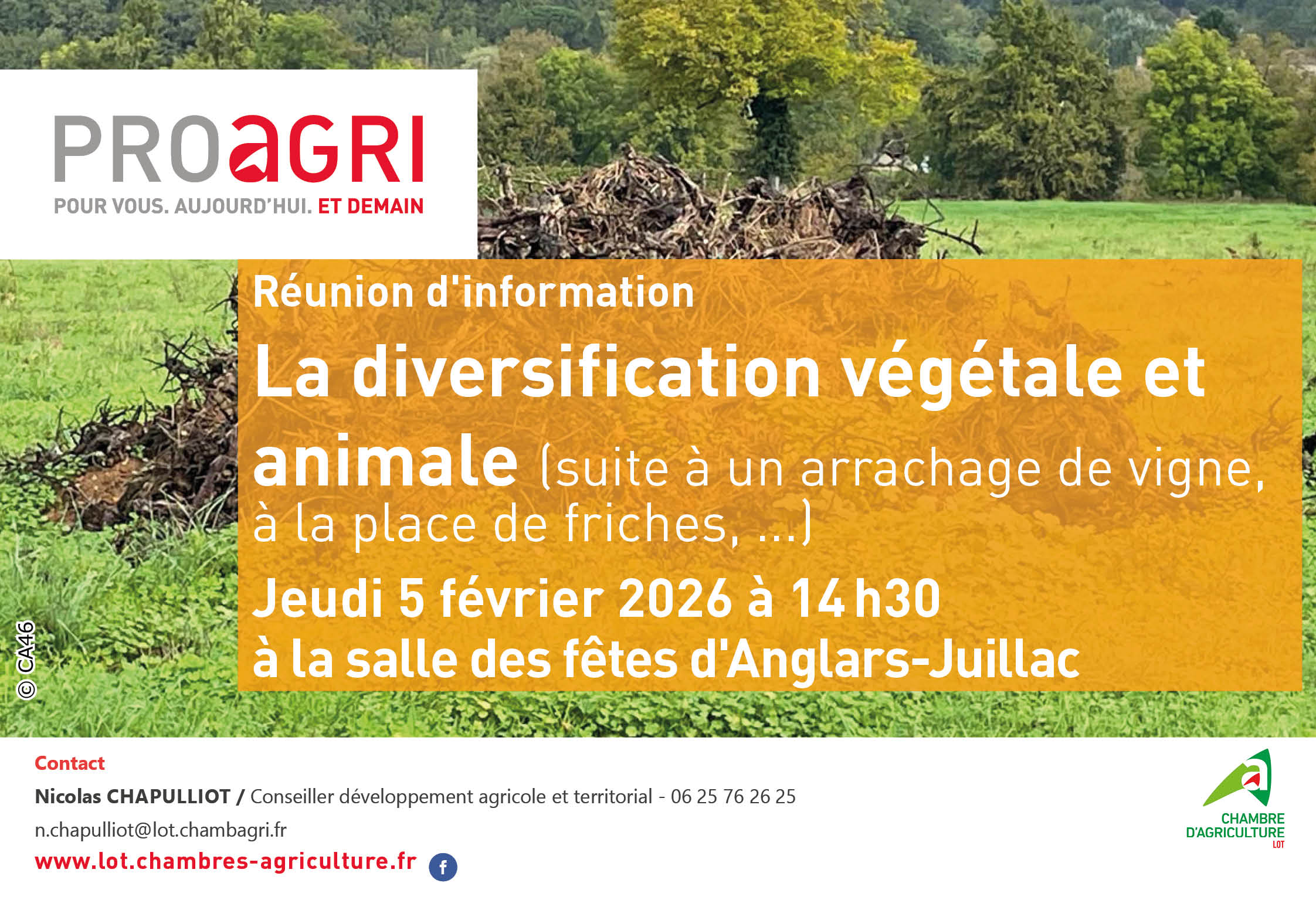 Réunion d’information – Diversification agricole