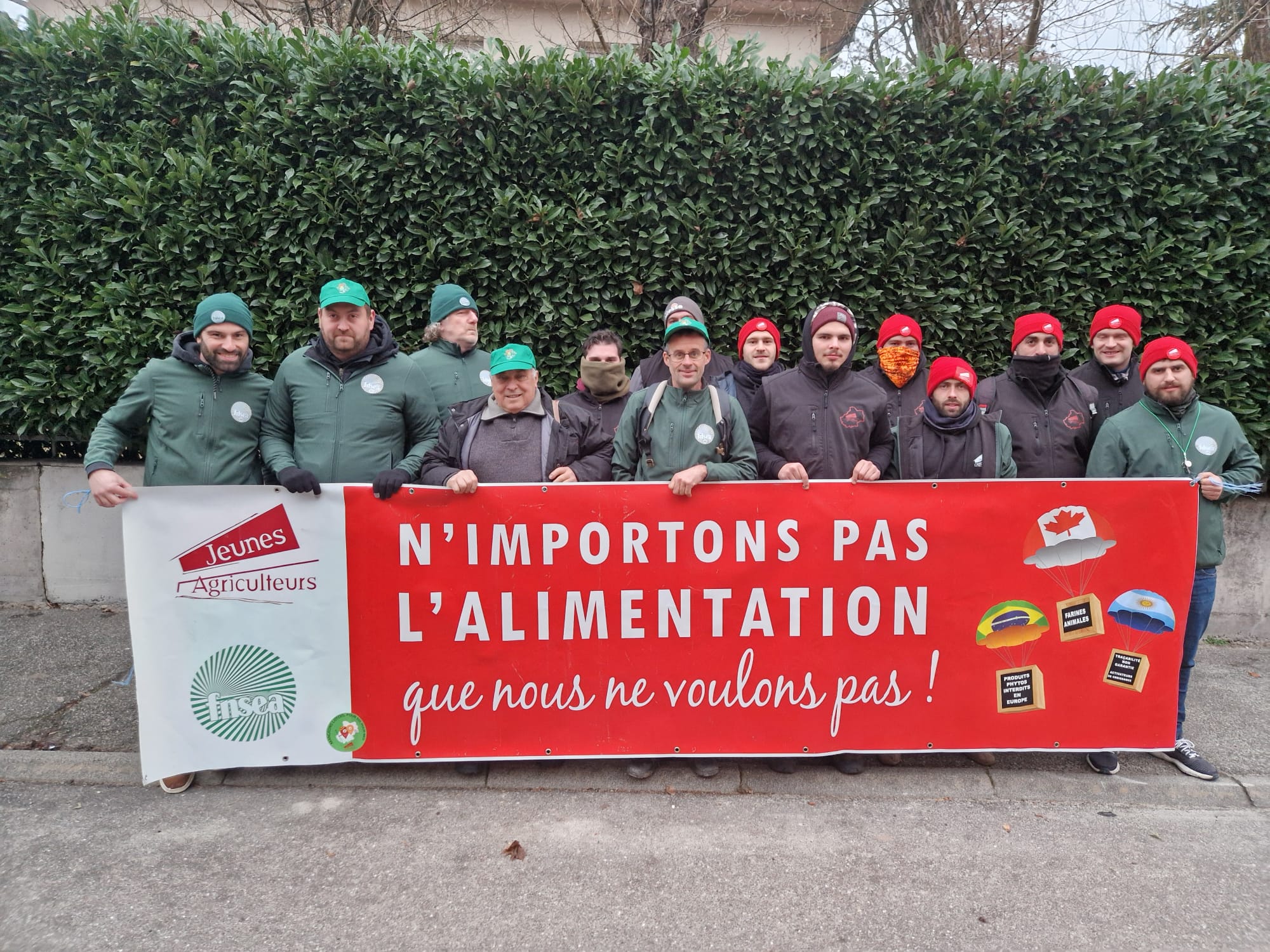 FDSEA et les JA du Lot présents aux côtés de 5 000 agriculteurs contre le Mercosur à Strasbourg